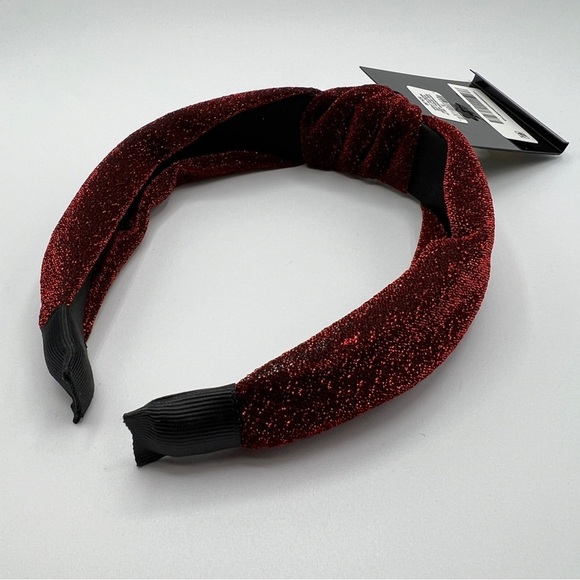 INC Holiday Lane Sparkle Knotted Headband in Red NWT MSRP $25 - Picture 3 of 5